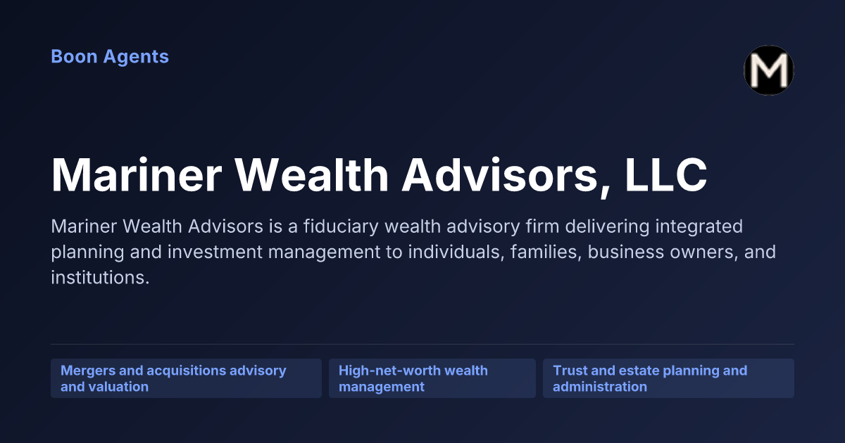 Mariner Wealth Advisors, LLC — company overview