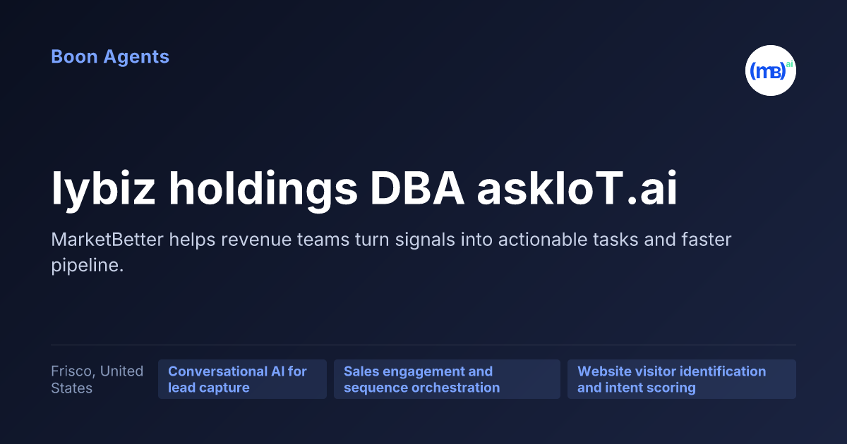 Iybiz holdings DBA askIoT.ai — company overview