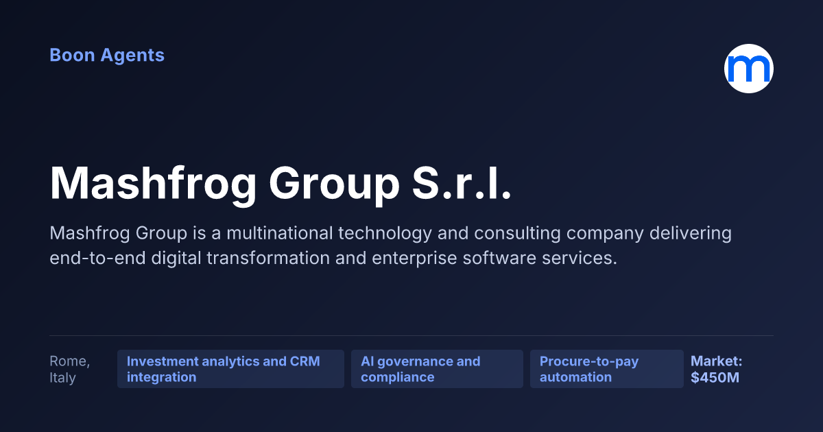 Mashfrog Group S.r.l. — company overview