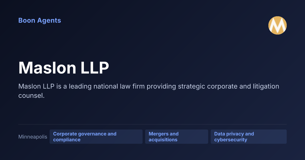 Maslon LLP — company overview