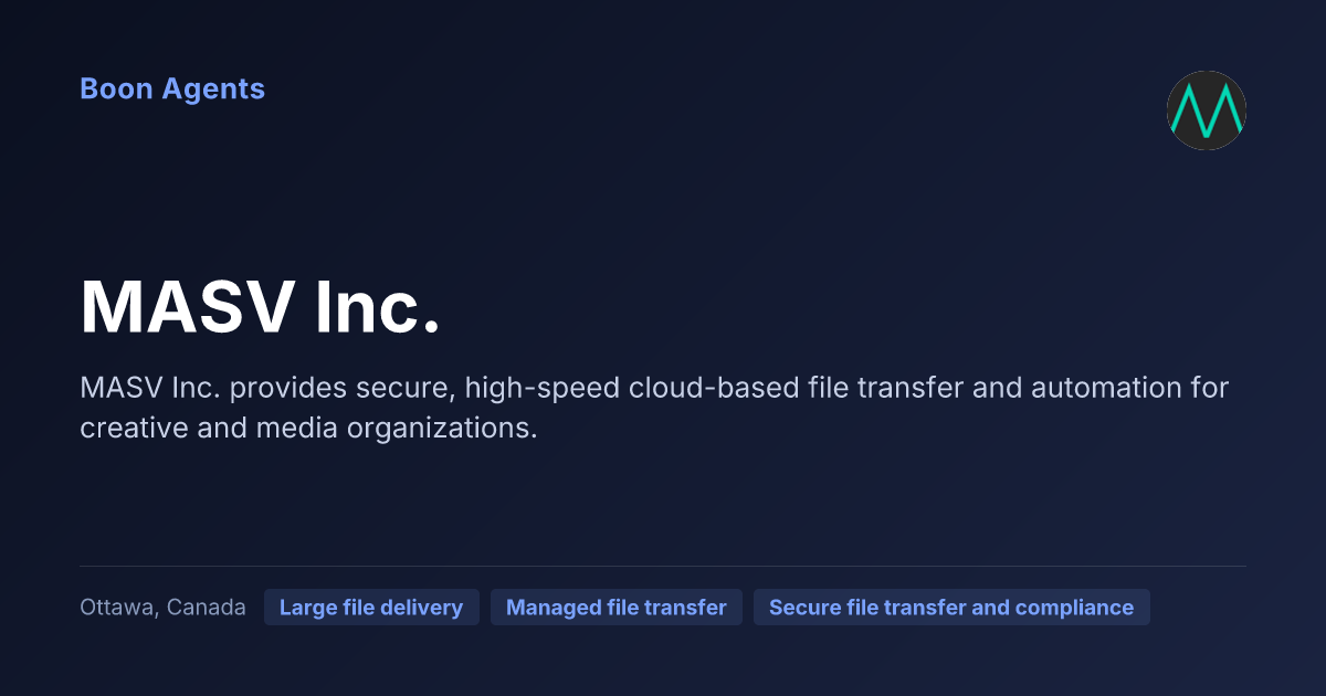 MASV Inc. — company overview