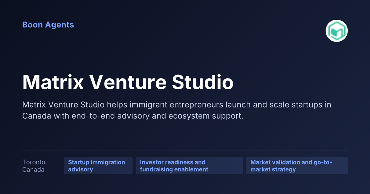 Matrix Venture Studio — company overview