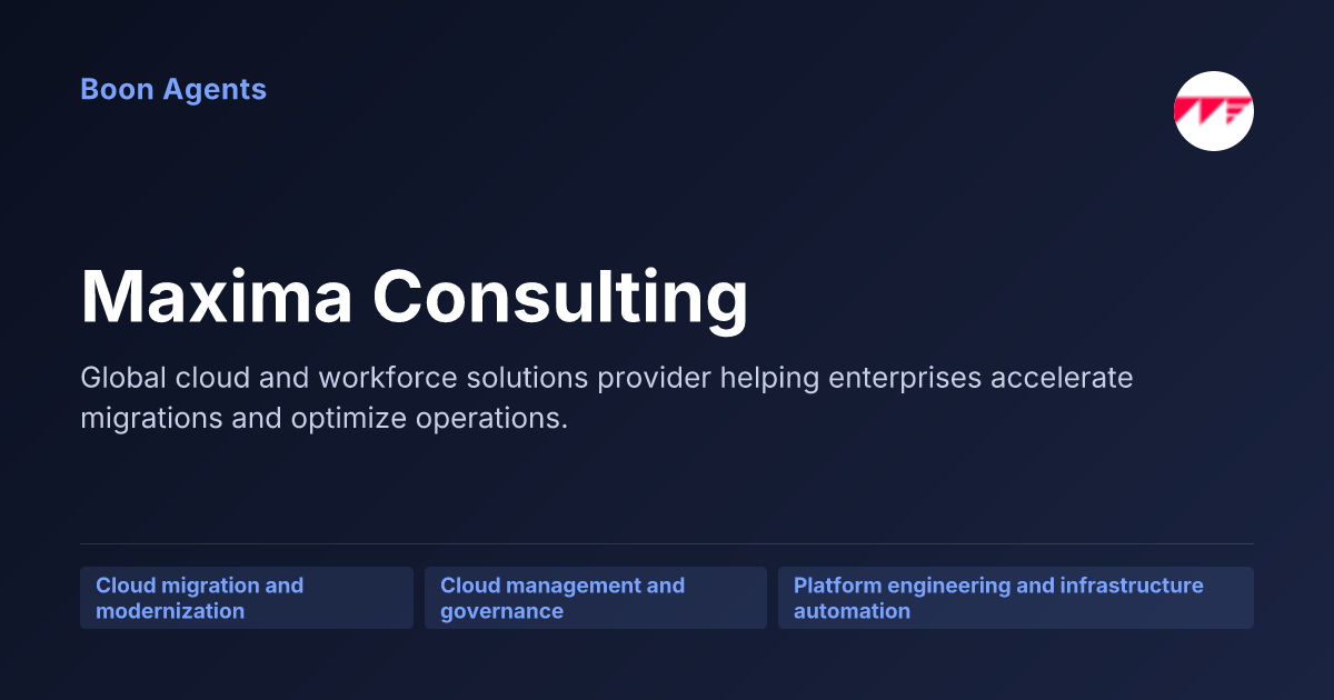 Maxima Consulting — company overview