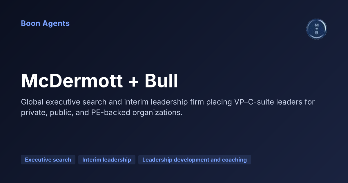 McDermott + Bull — company overview