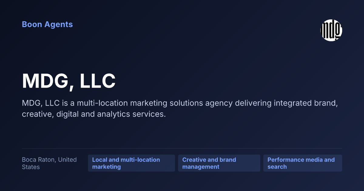 MDG, LLC — company overview
