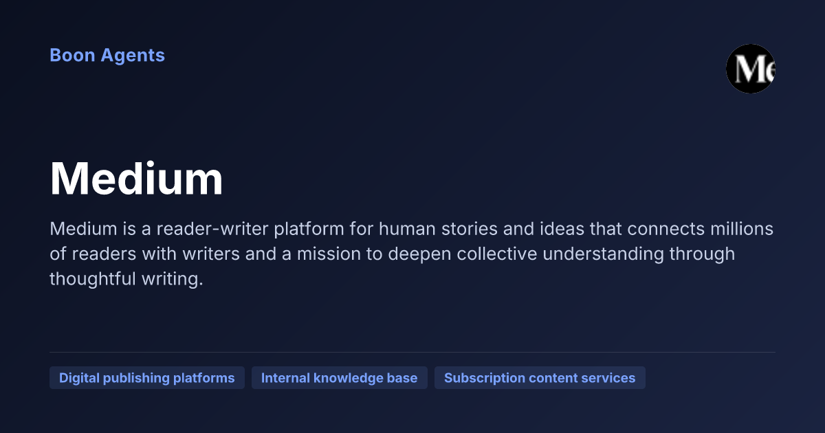 Medium — company overview