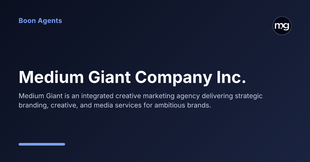 Medium Giant Company Inc. — company overview