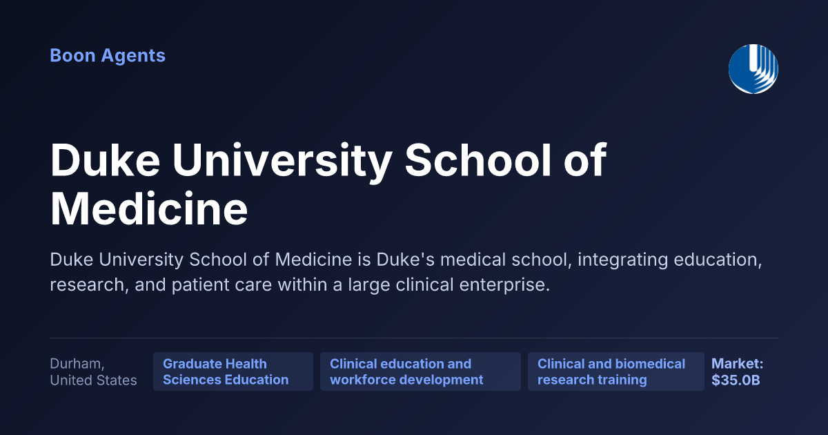Duke University School of Medicine — company overview