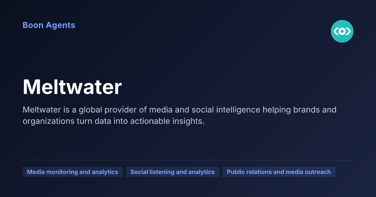 Meltwater — company overview