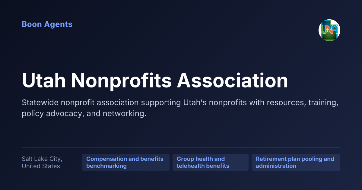 Utah Nonprofits Association — company overview