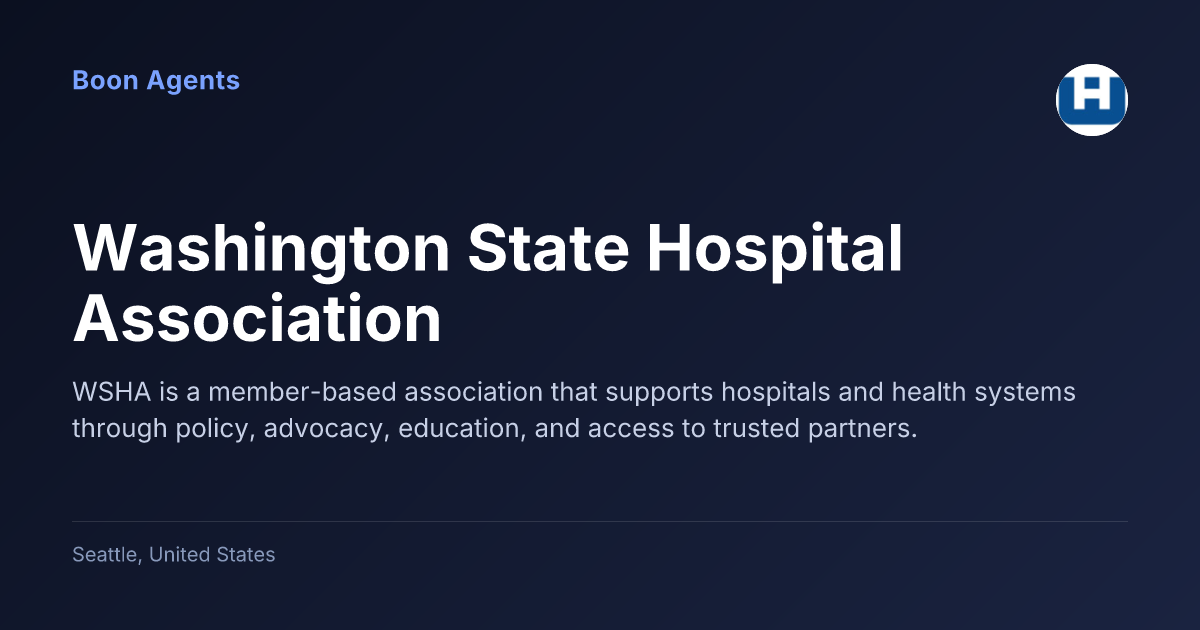 Washington State Hospital Association — company overview