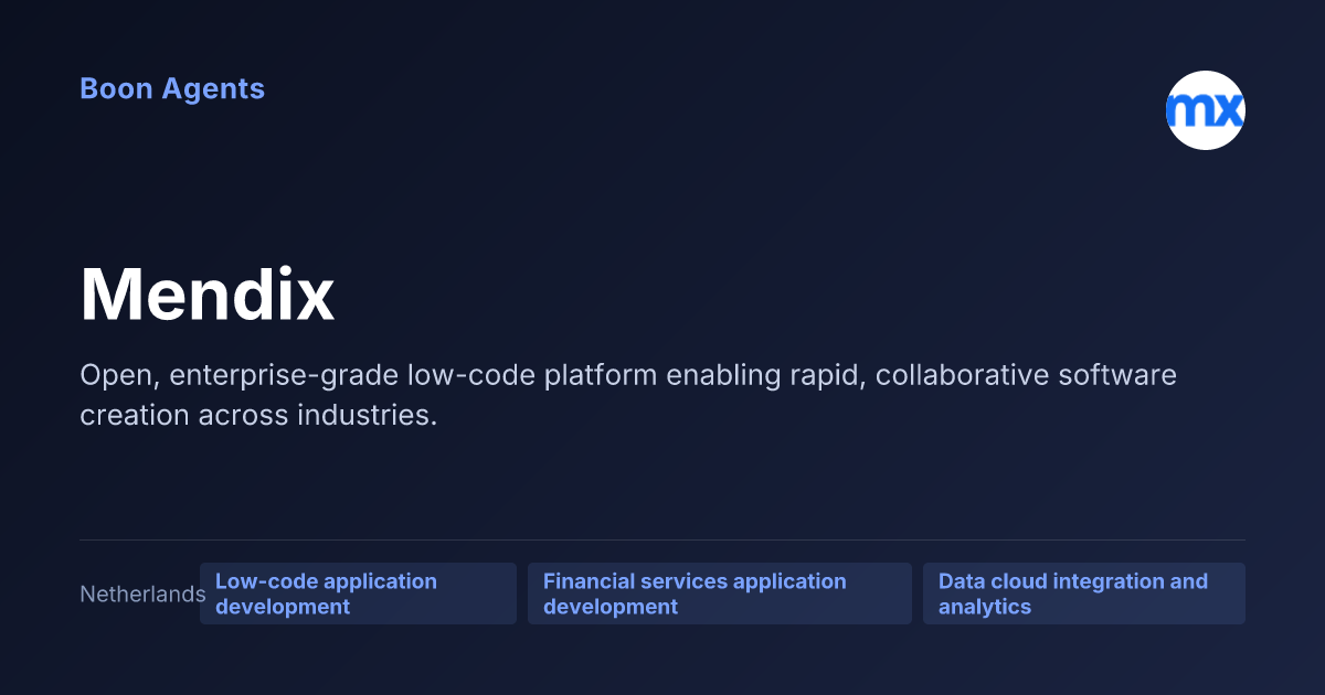 Mendix — company overview