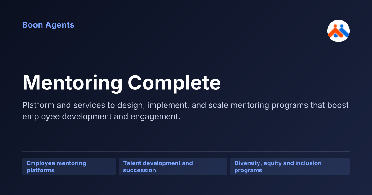 Mentoring Complete — company overview