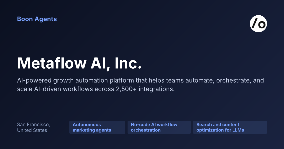 Metaflow AI, Inc. — company overview