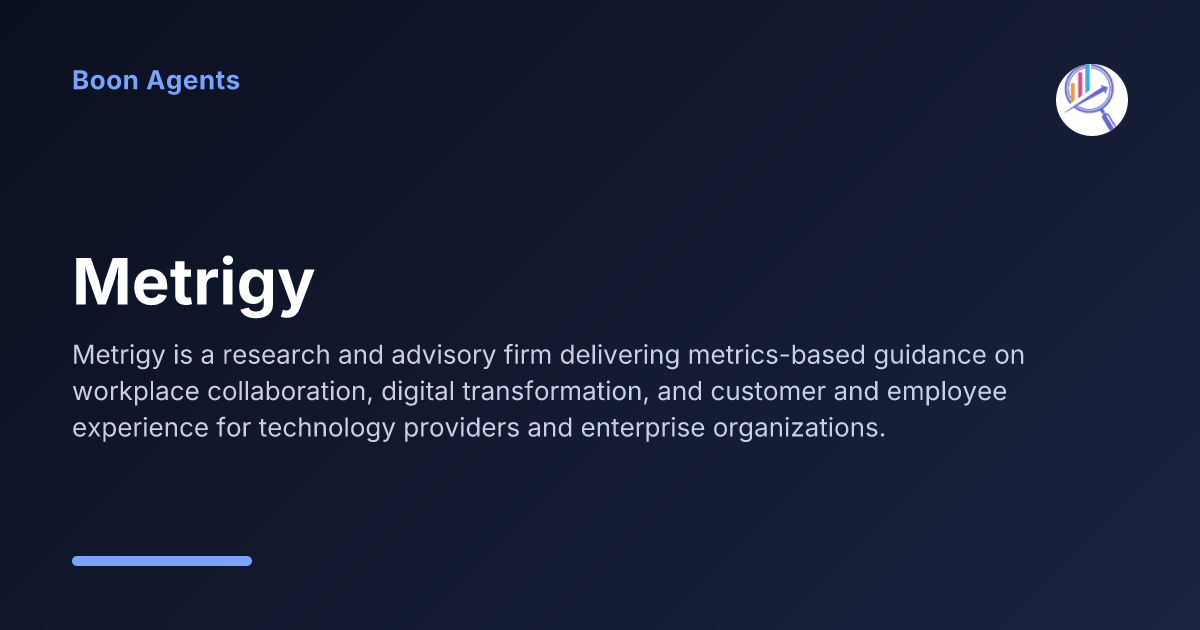 Metrigy — company overview