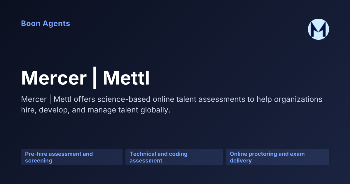 Mercer | Mettl — company overview