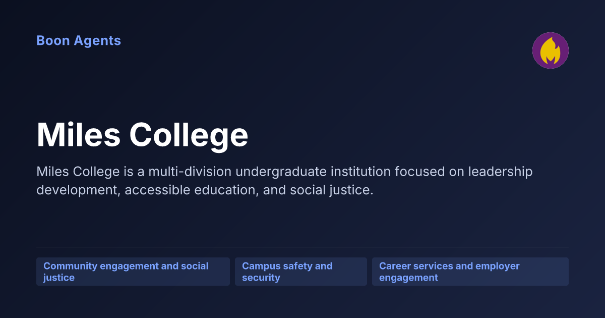 Miles College — company overview