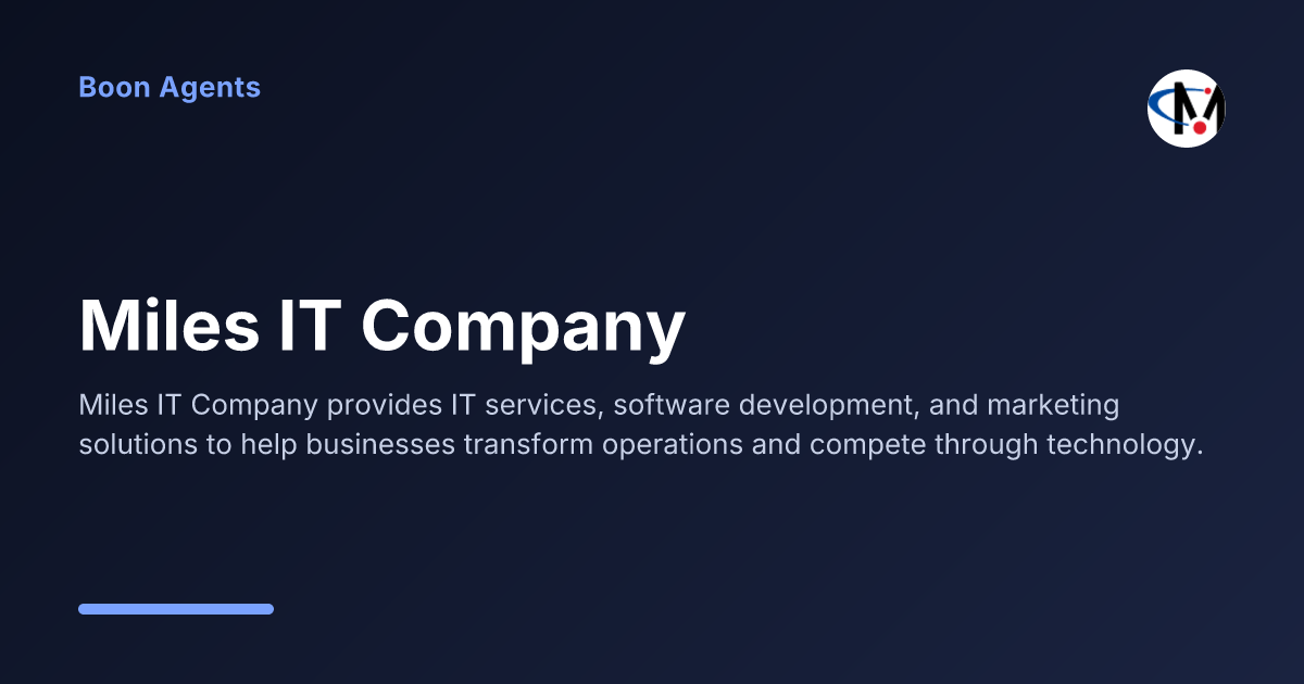 Miles IT Company — company overview