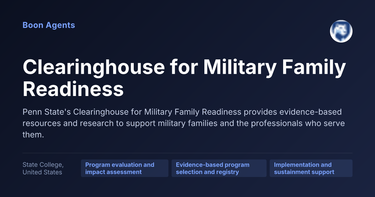 Clearinghouse for Military Family Readiness — company overview