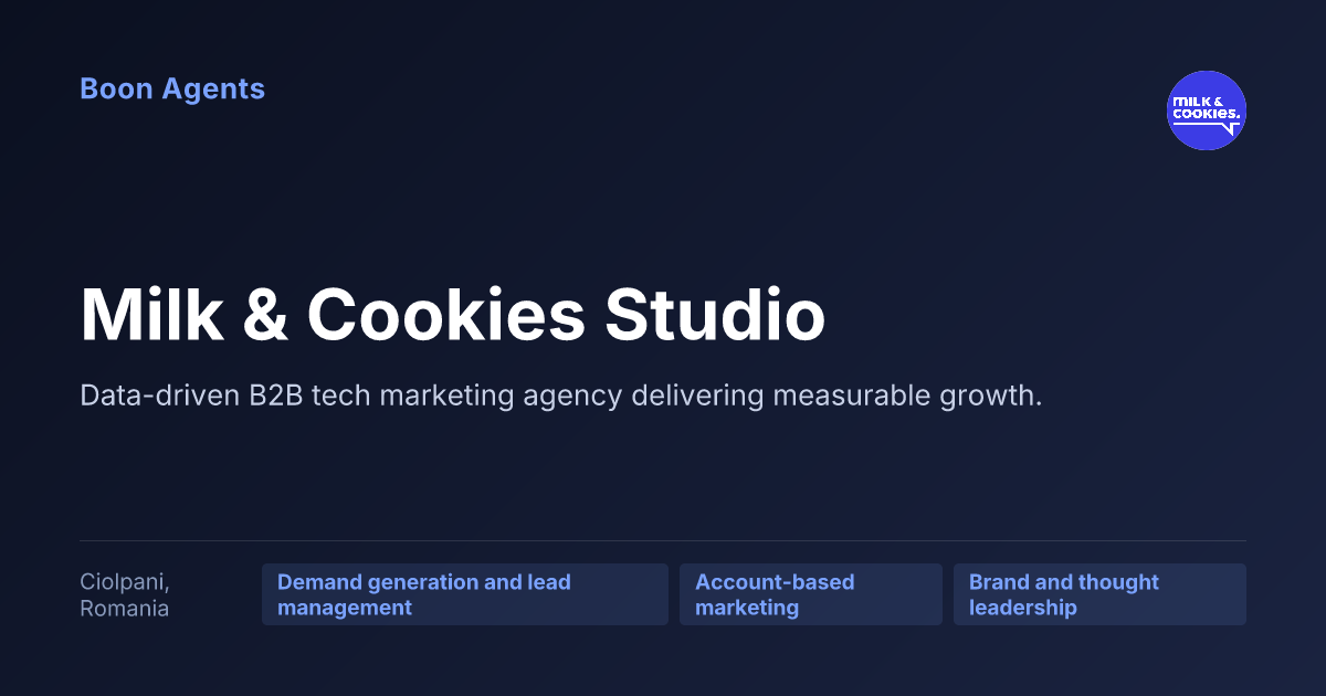 Milk & Cookies Studio — company overview