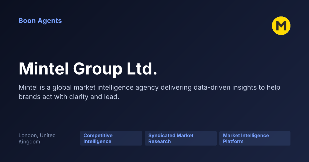 Mintel Group Ltd. — company overview