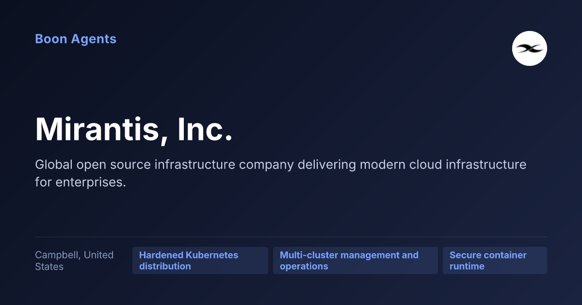 Mirantis, Inc. — company overview