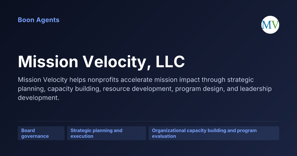 Mission Velocity, LLC — company overview