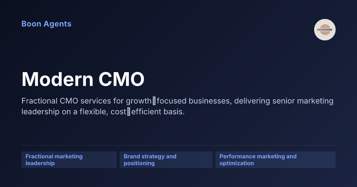 Modern CMO — company overview