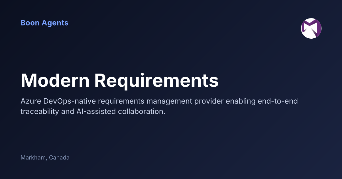 Modern Requirements — company overview