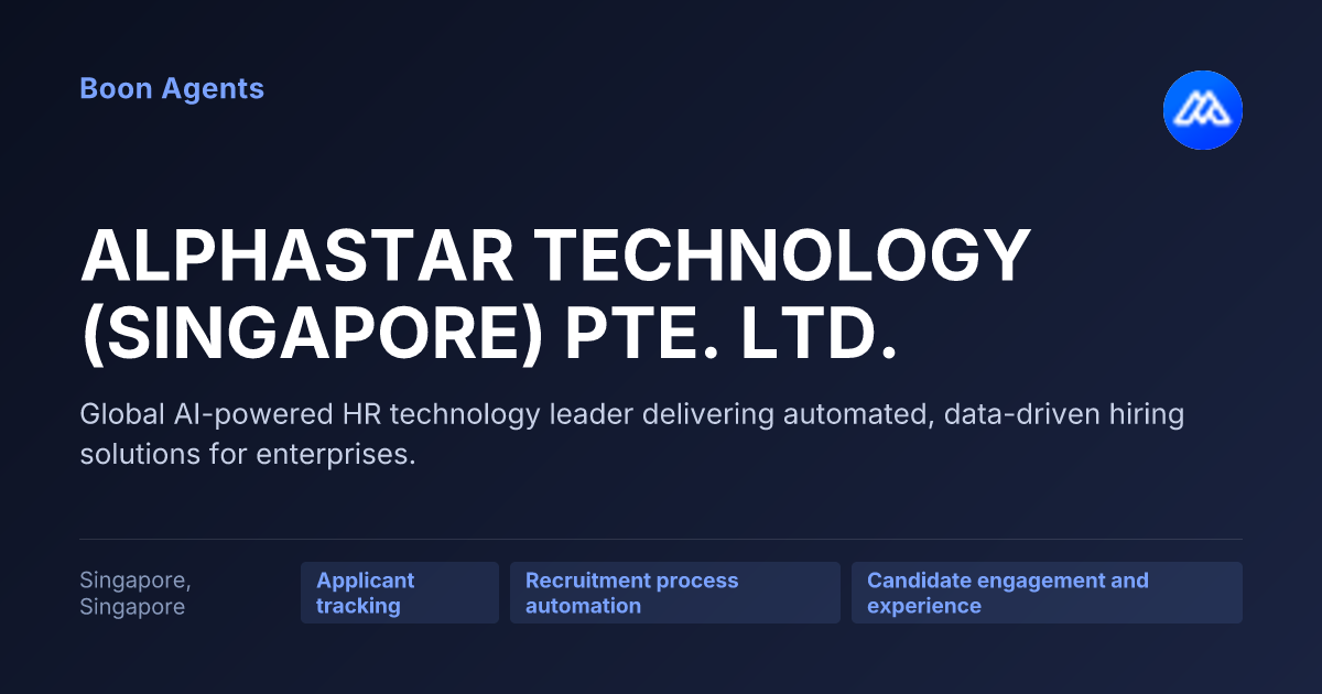 ALPHASTAR TECHNOLOGY (SINGAPORE) PTE. LTD. — company overview