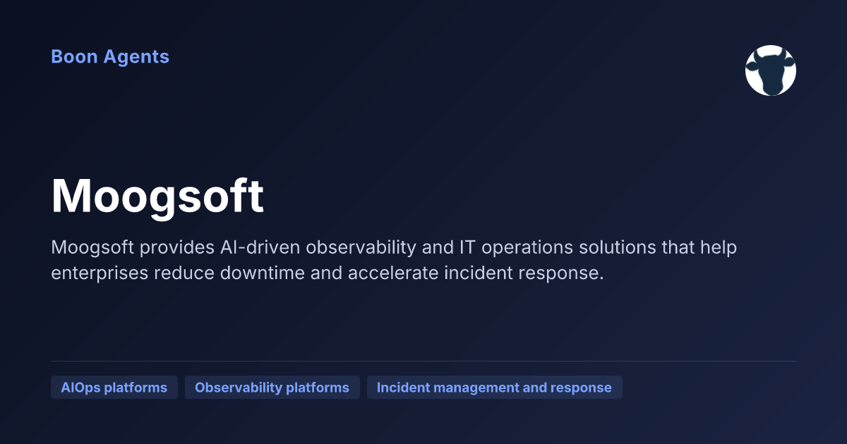 Moogsoft — company overview