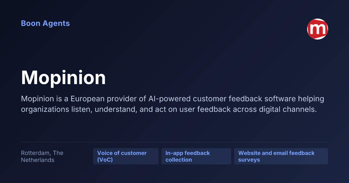 Mopinion — company overview