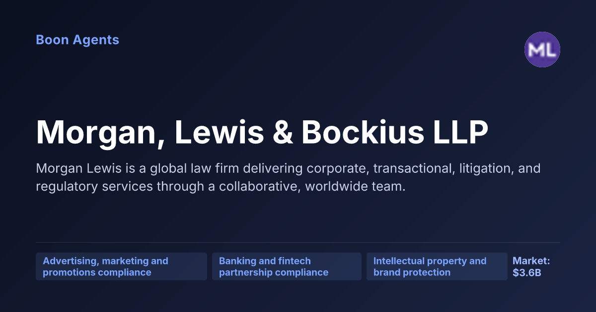 Morgan, Lewis & Bockius LLP — company overview