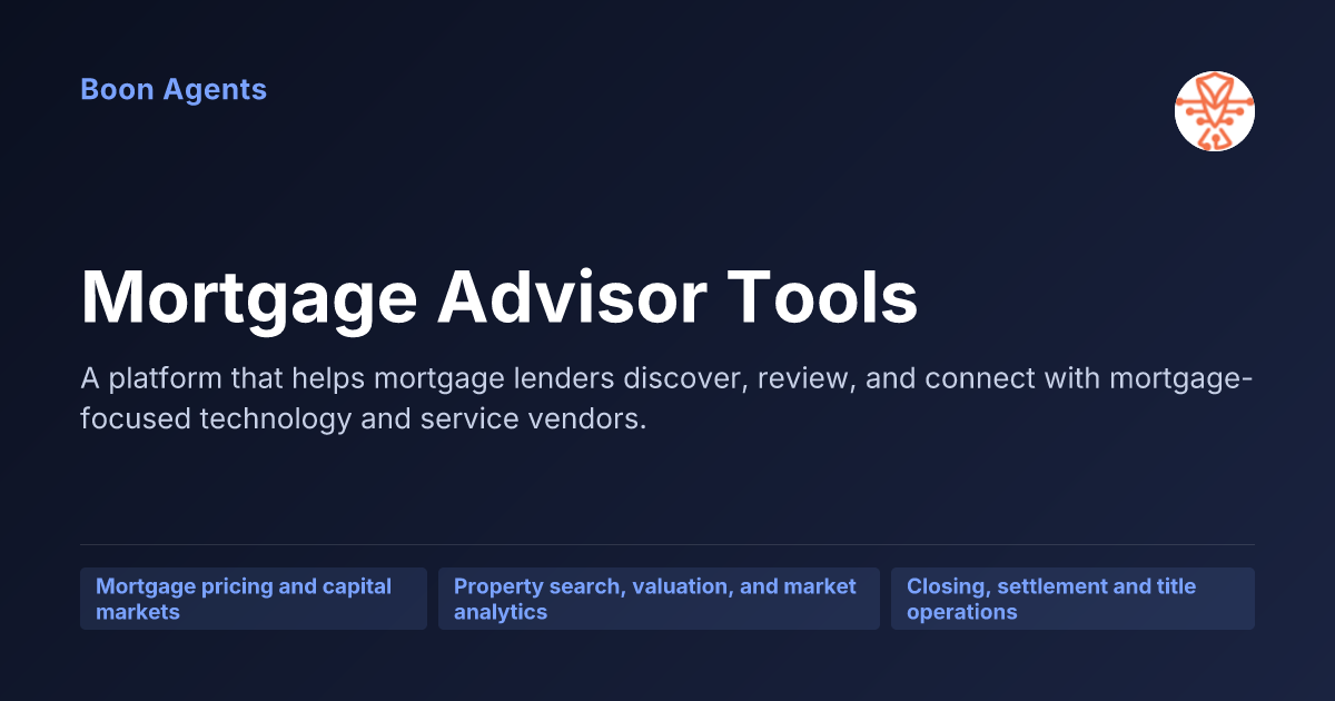 Mortgage Advisor Tools — company overview