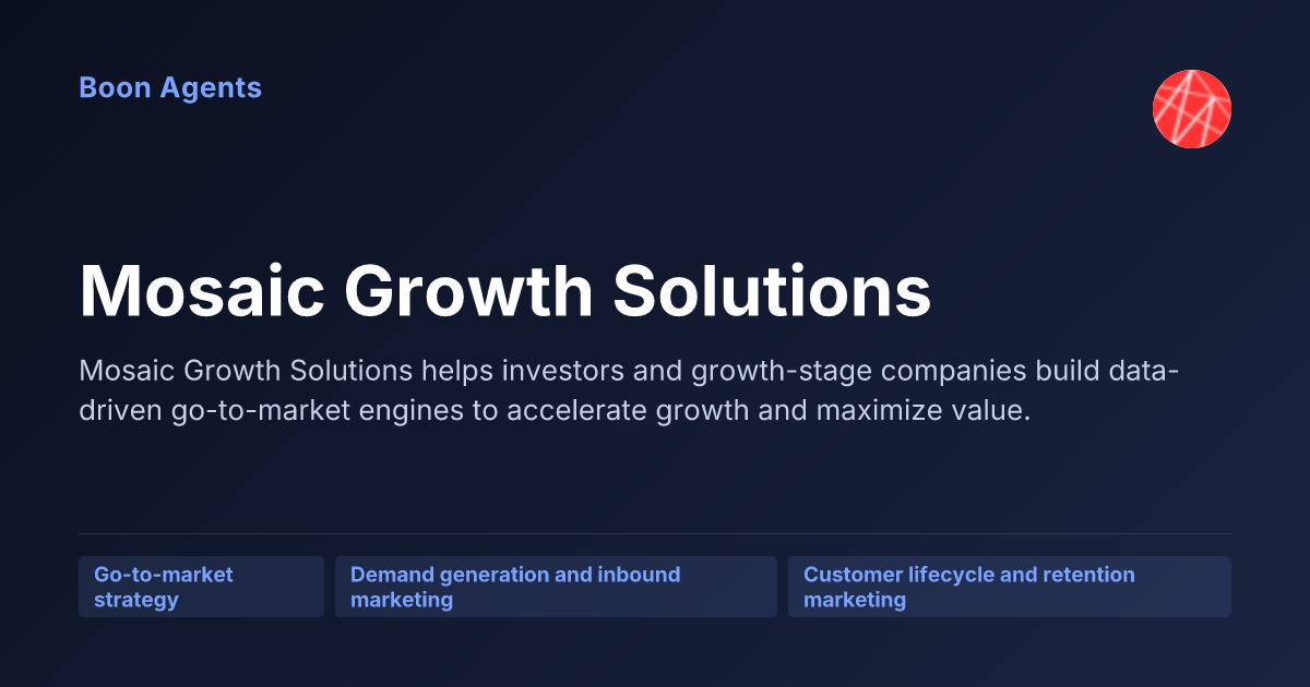 Mosaic Growth Solutions — company overview