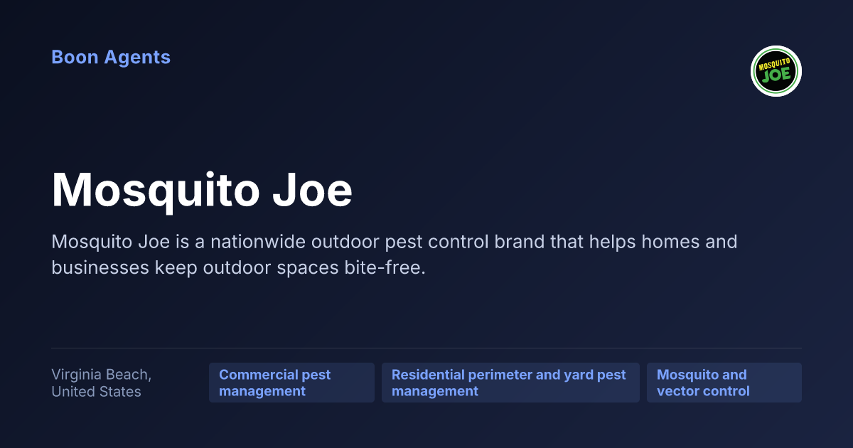 Mosquito Joe — company overview
