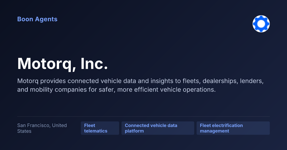 Motorq, Inc. — company overview