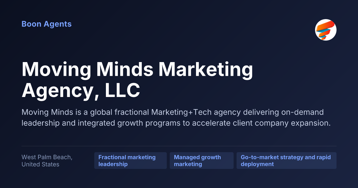Moving Minds Marketing Agency, LLC — company overview