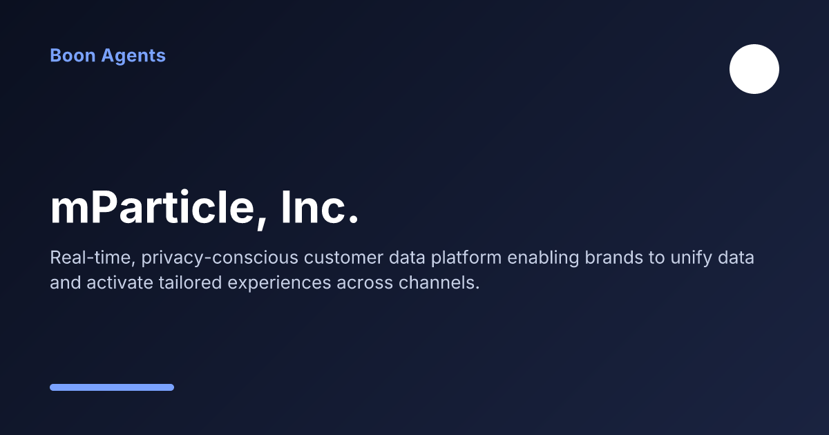 mParticle, Inc. — company overview
