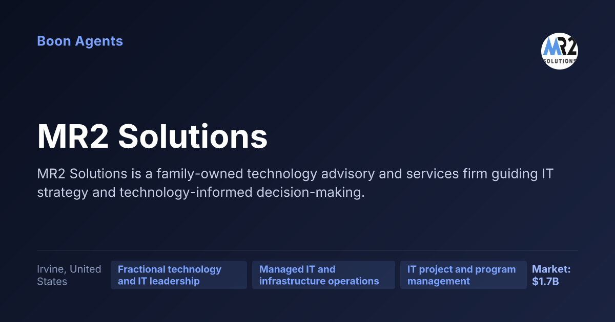 MR2 Solutions — company overview