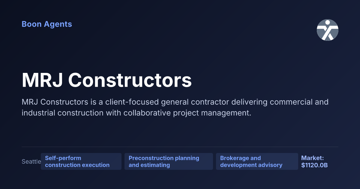 MRJ Constructors — company overview