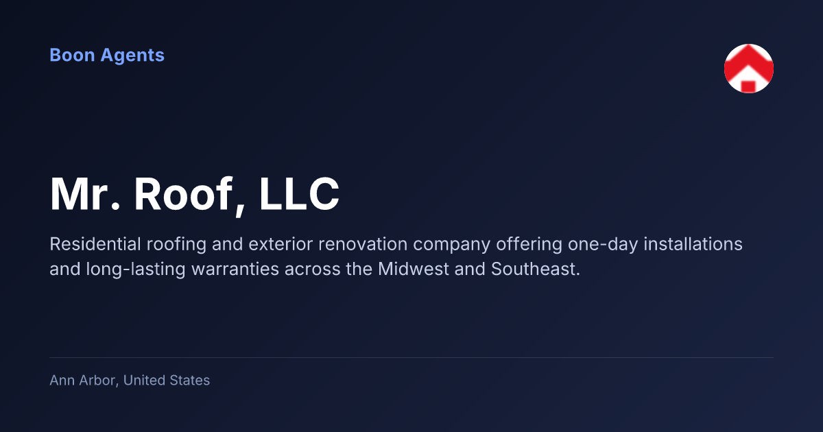 Mr. Roof, LLC — company overview