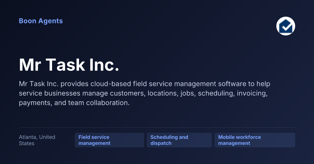 Mr Task Inc. — company overview