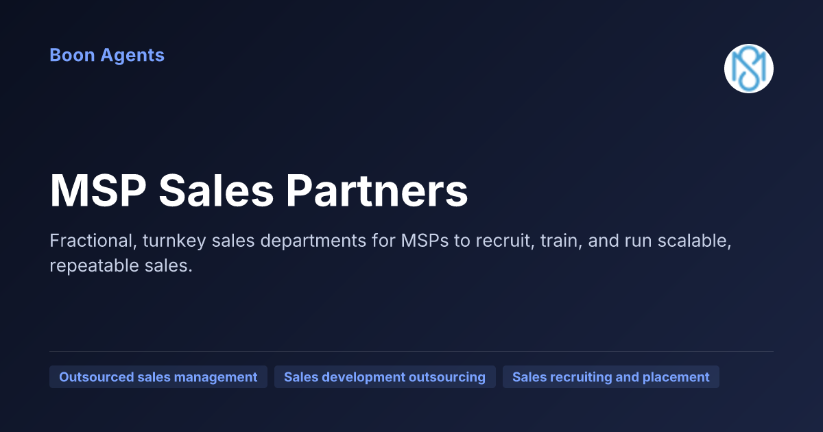 MSP Sales Partners — company overview
