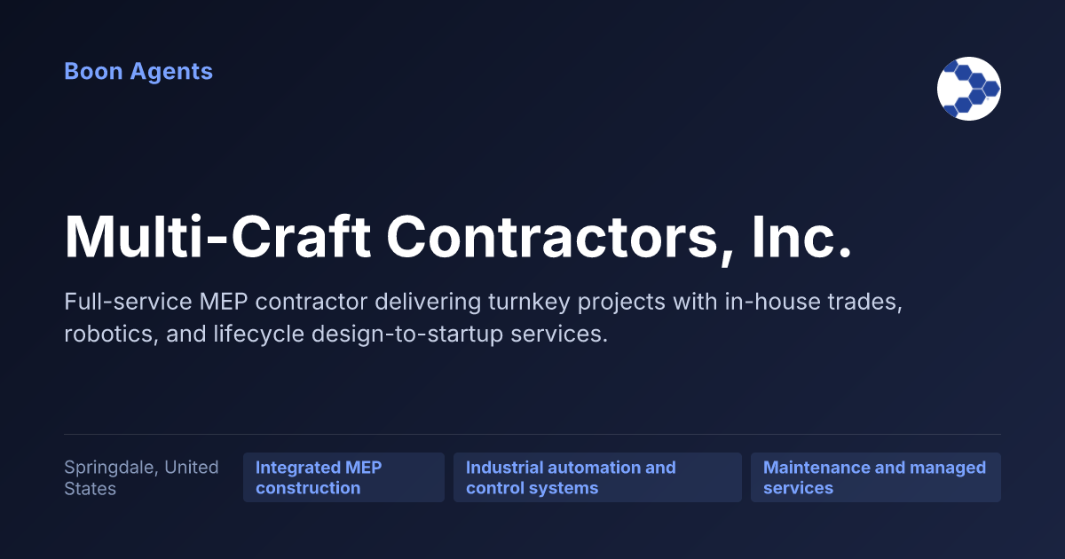 Multi-Craft Contractors, Inc. — company overview