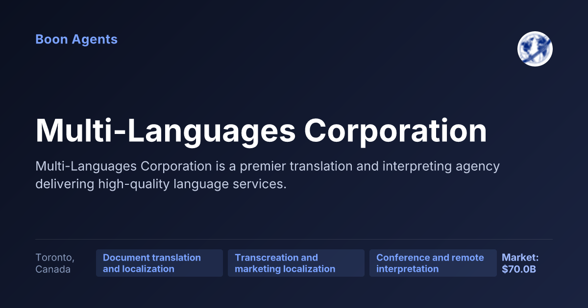 Multi-Languages Corporation — company overview