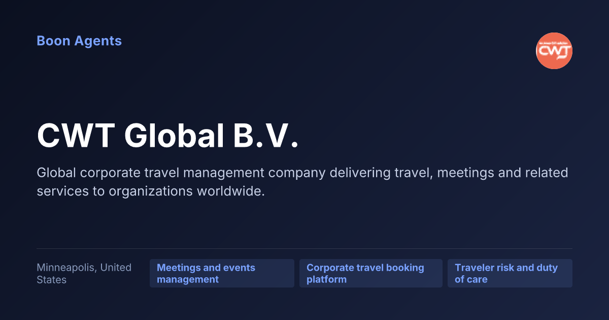 CWT Global B.V. — company overview