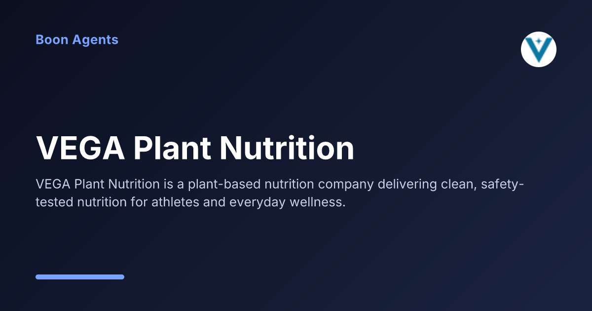 VEGA Plant Nutrition — company overview