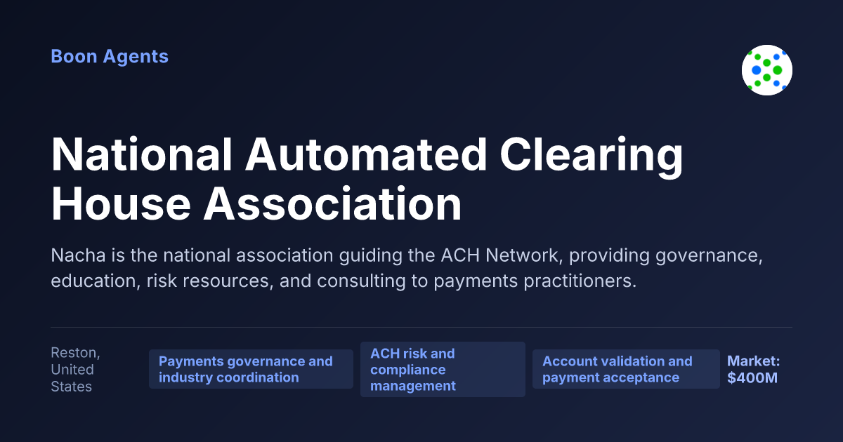 National Automated Clearing House Association — company overview