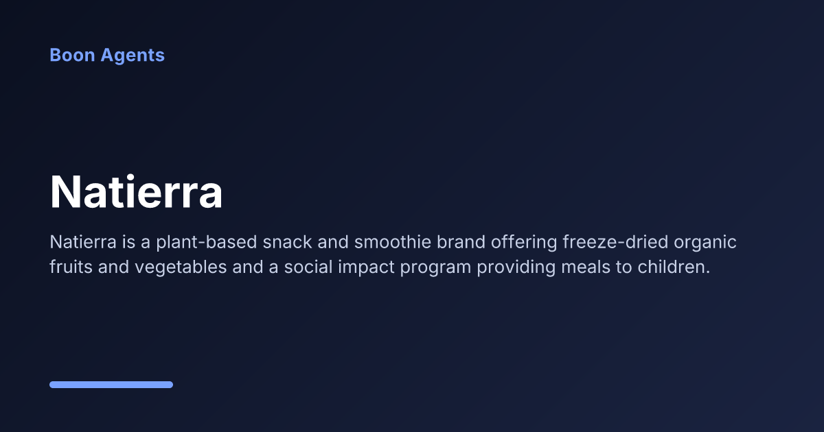 Natierra — company overview